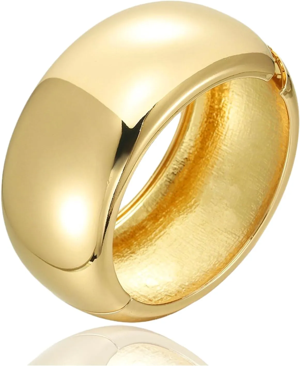 YBMYCM Wide Cuff Chunky Gold Bracelets for Women Open Cuff Bangles Wrist Cuff Bracelets for Women as Gifts