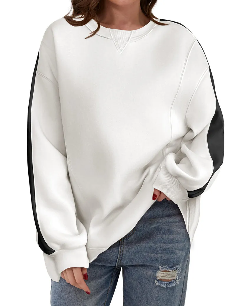 Zeagoo Womens Oversized Sweatshirts Hoodies Fleece Crew Neck Pullover